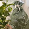 Frissentartó kenyeres zsák PUL béléssel - zsályazöld