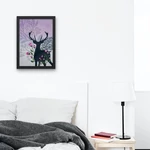 Szarvas sziluett print A4