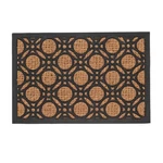 Geometriai mintás kókuszrost és gumi lábtörlő