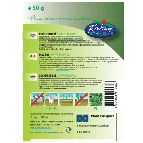 Rédei cukorborsó vetőmag - Sweet horizon