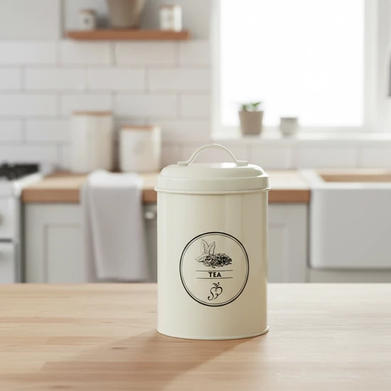 Teafűtartó fém doboz 1,3 literes