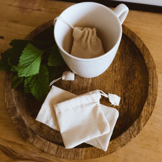 Mosható teafilter pamutból 3 db/csomag