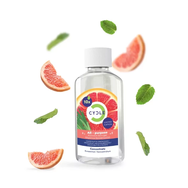 Cycle általános felülettisztító koncentrátum Grapefruit-Citromfű illattal (limitált kiadás)