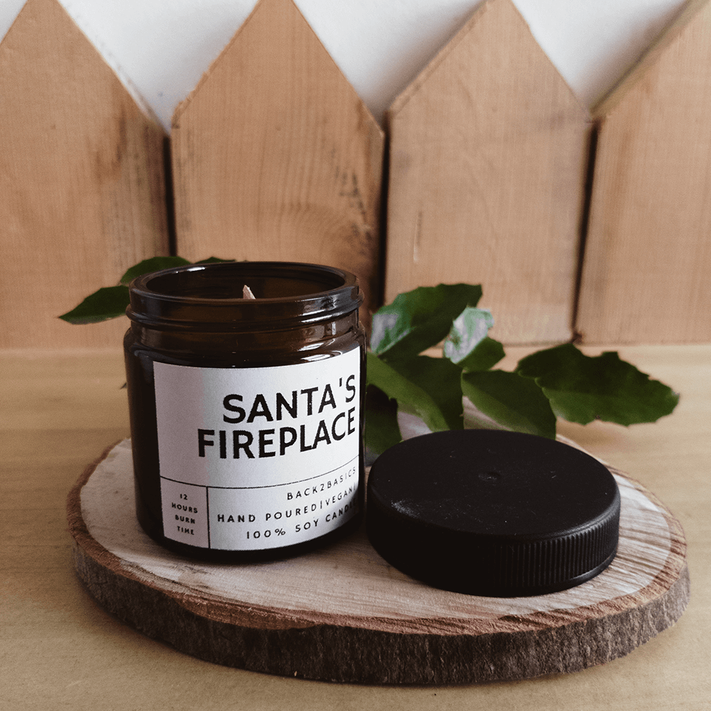 GMO mentes szójaviasz gyertya - Santa's fireplace
